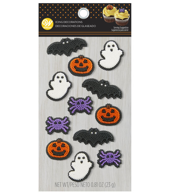 Halloween Icing Decorations, 12 pack, Dot Matrix