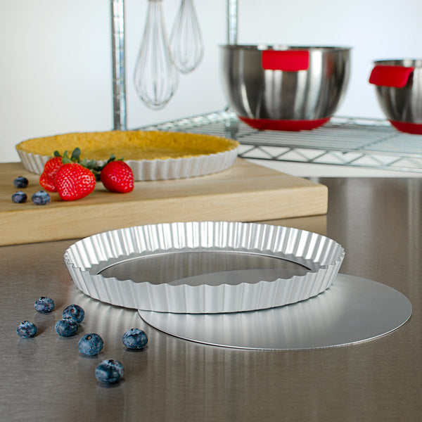 Loose Bottom Tart / Quiche Pan, 9.5", Fat Daddio's