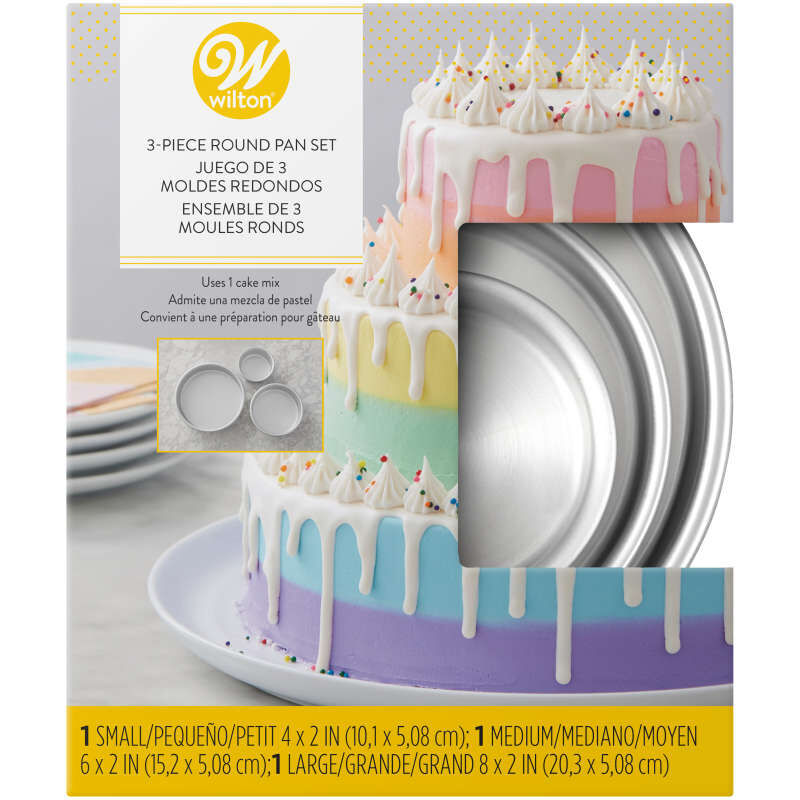 Round Pan Set, 4", 6", 8", Wilton