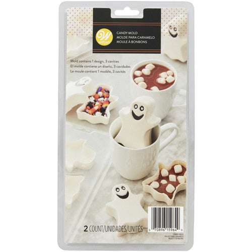 Halloween Ghost Cocoa Mold, 2 piece set