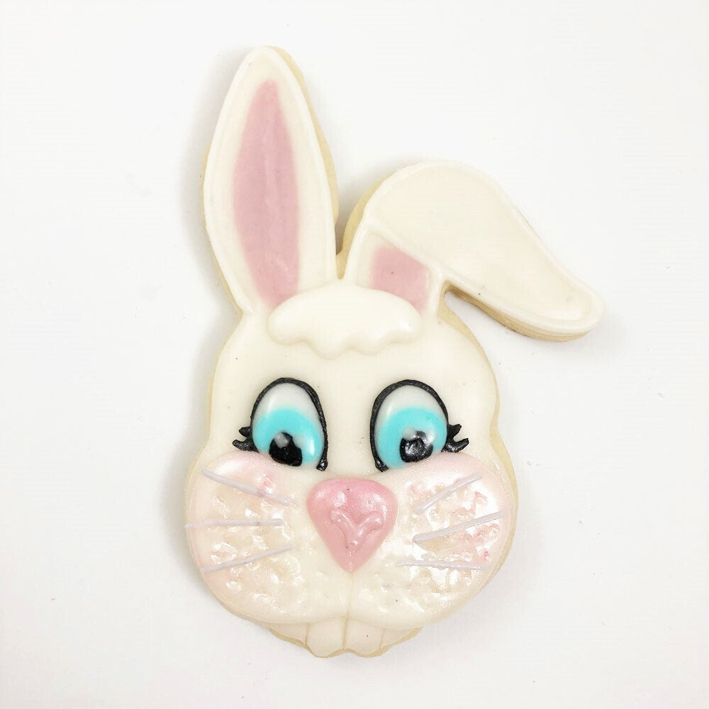 Bunny Face with Floppy Ear Cookie Cutter, 4.25"