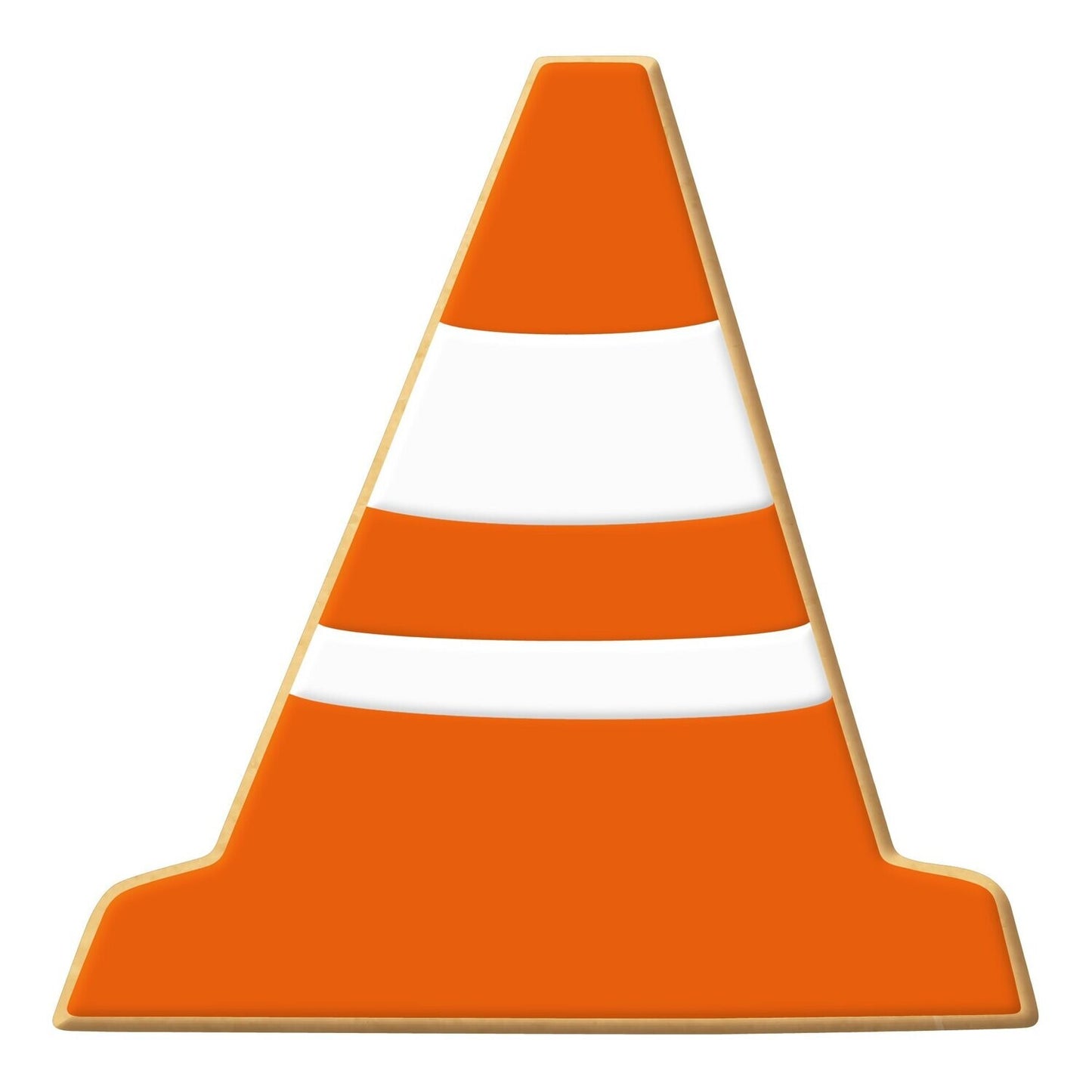 Traffic Construction Cone Cookie Cutter, 3.5"