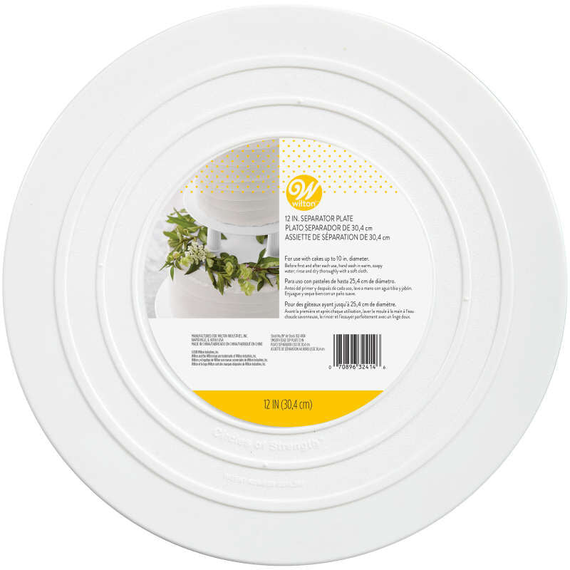 Smooth Edge Separator Plate, 12"