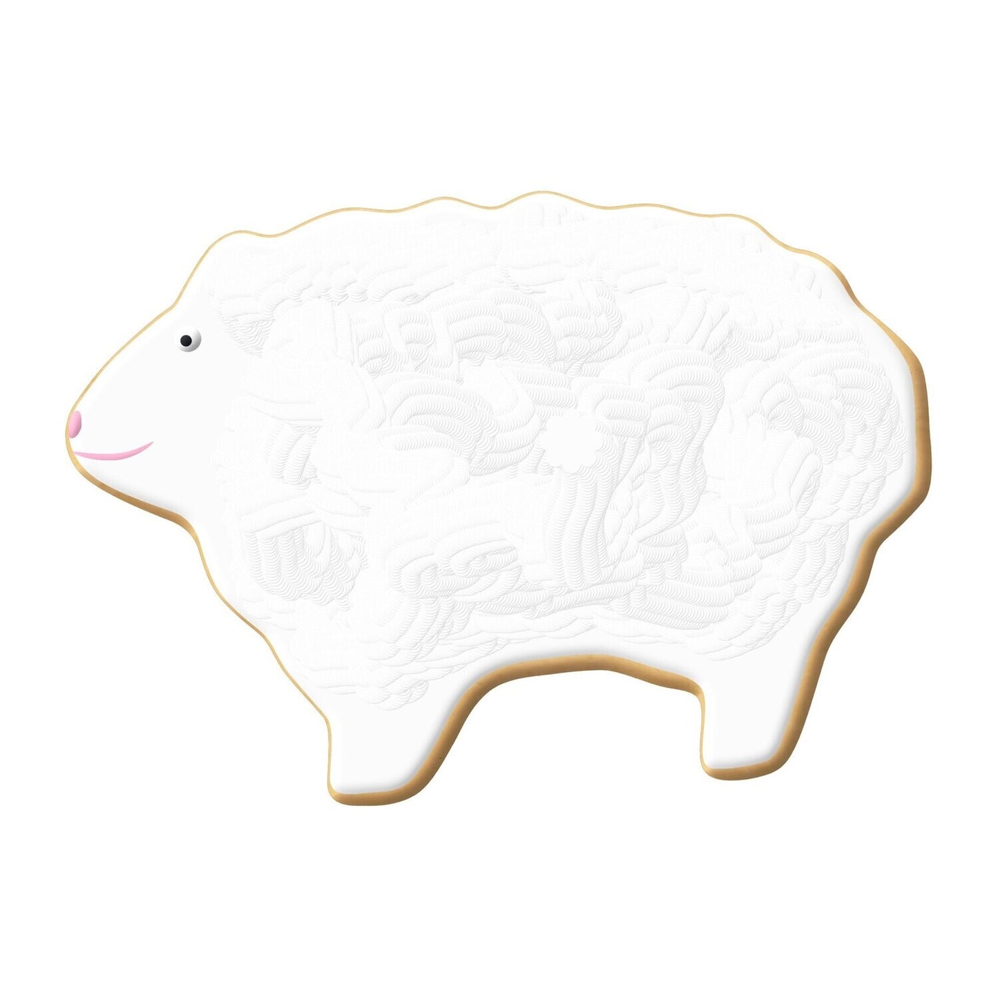 Woolly Sheep Cookie Cutter, 3"