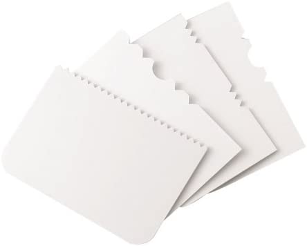 PME Side Scraper Set, Patterned Edge, 4 Piece