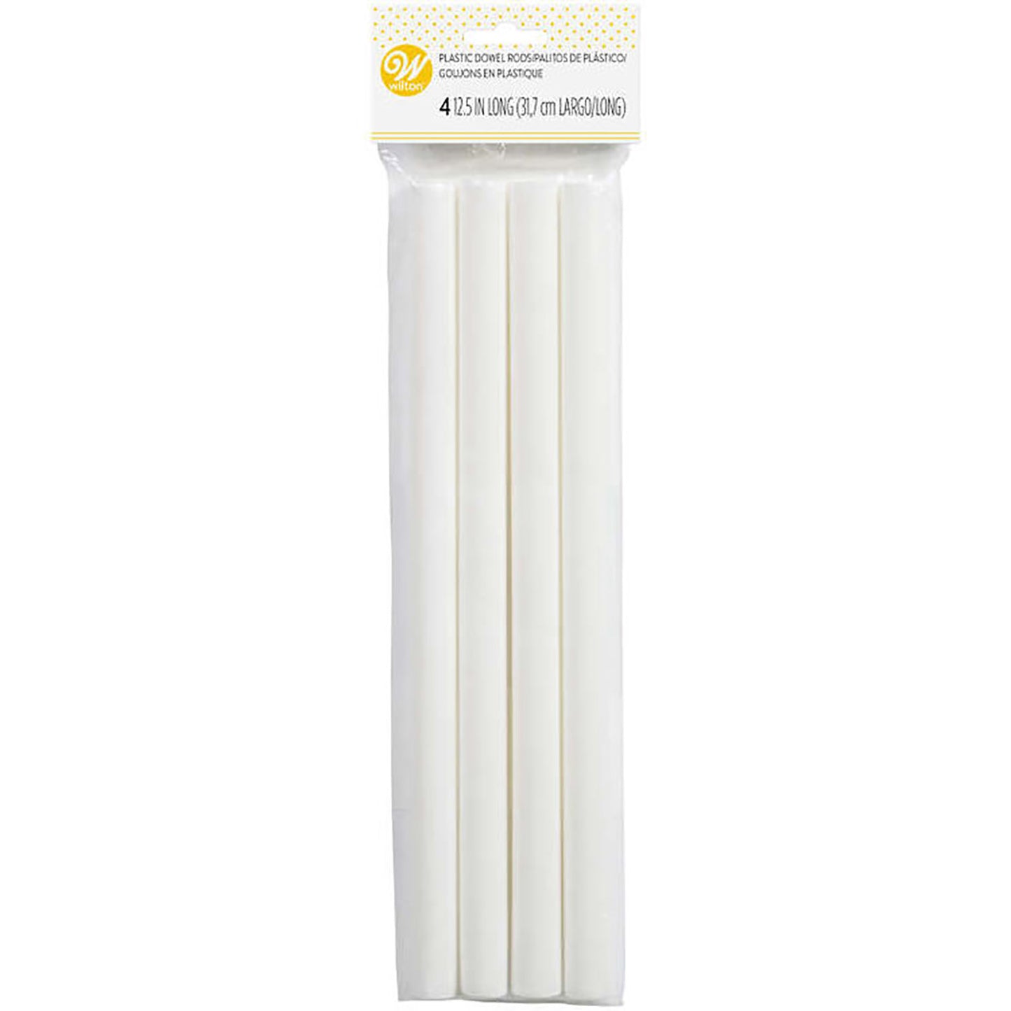 Plastic Dowel Rods, 4 Pack