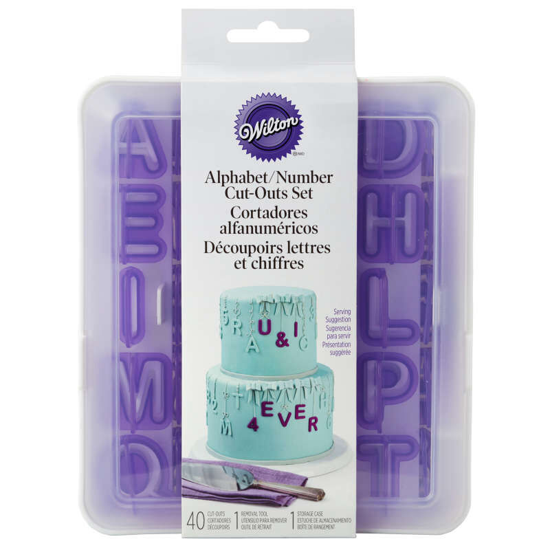Fondant Letter & Number Cutter Set, 42 piece