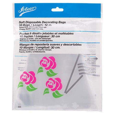 Disposable Bags (Soft), 12", 10 Pack