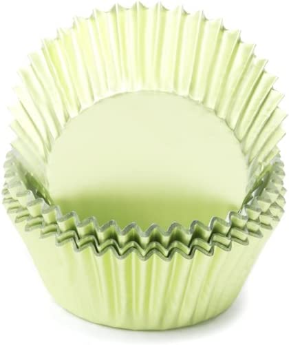 Light Green Foil Bake Cups, 32 pack