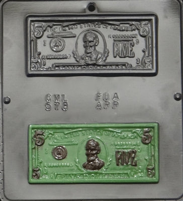 $5 Dollar Bill Candy Mold