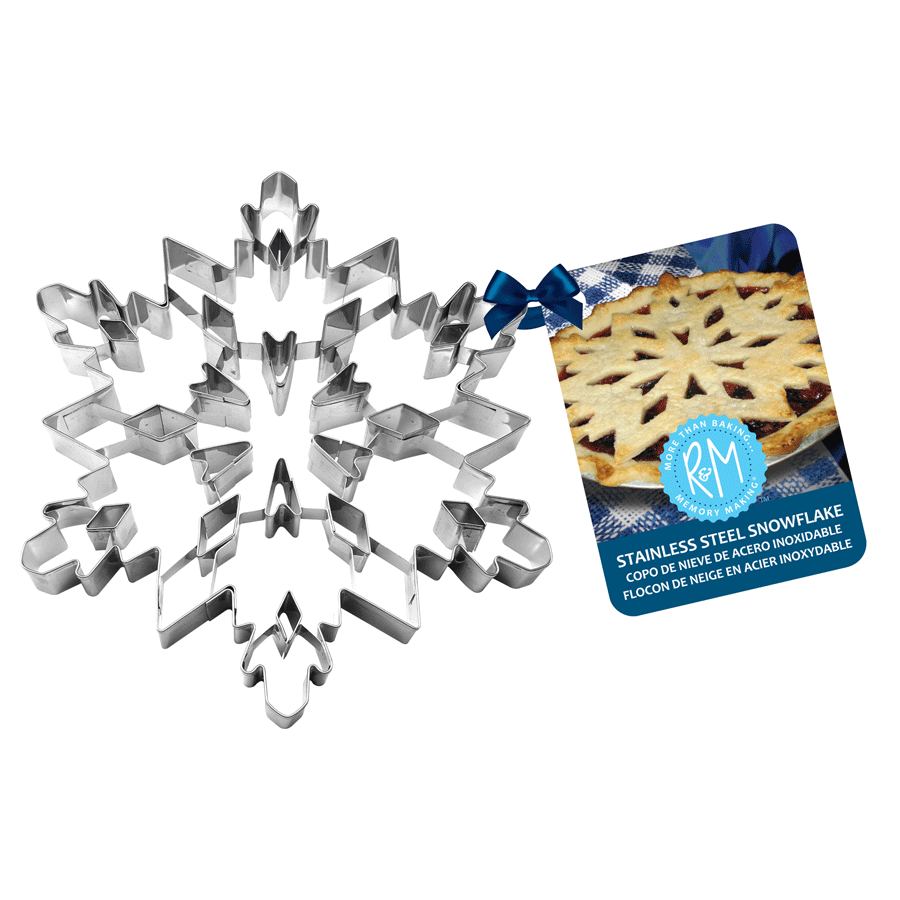 Snowflake Cookie Cutter, Stainless Steel 7.5"
