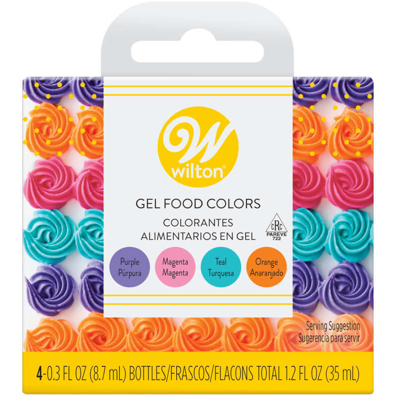 Neon Food Color Gel Icing Color Kit, 4-Pack
