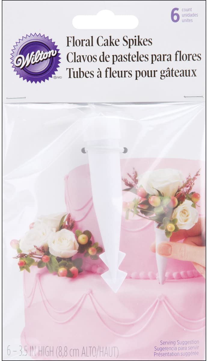 Floral Cake Spikes / Flower Spikes, 6 pack
