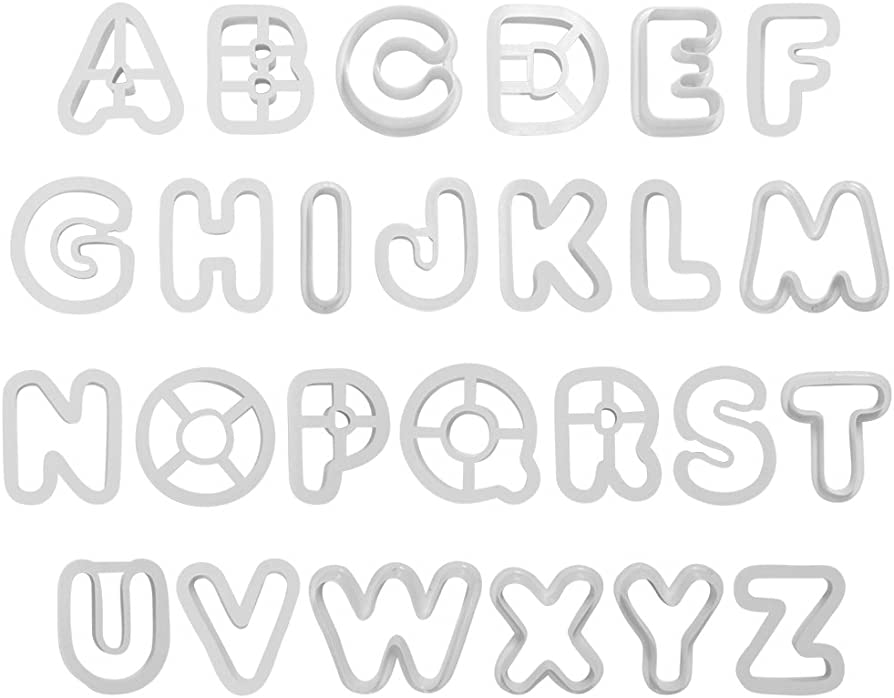 PME Alphabet Cookie Cutter Set, 2"