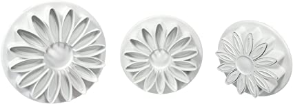PME Sunflower Daisy Plunger Cutter Veiner Set, 3 Piece