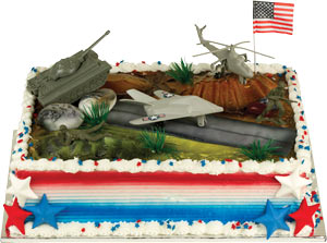 USA Military Pride Cake Topper Set