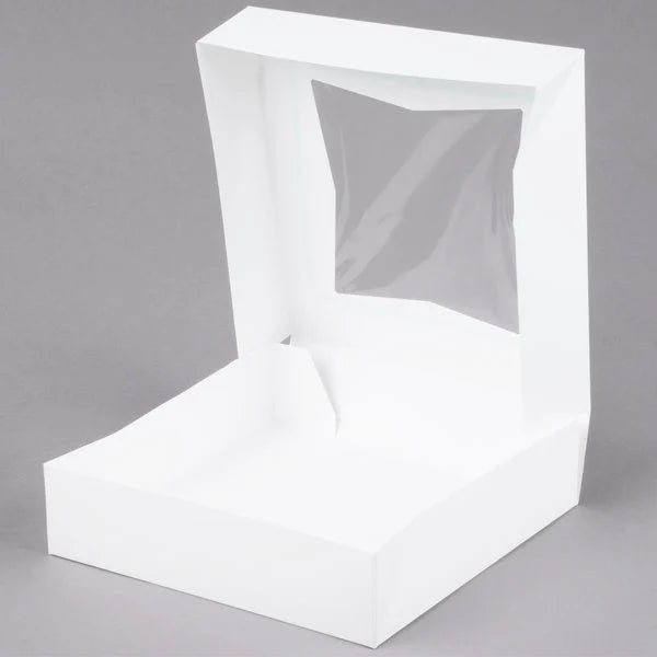 Pie Box with Window, 10" x 10" x 2-1/2"