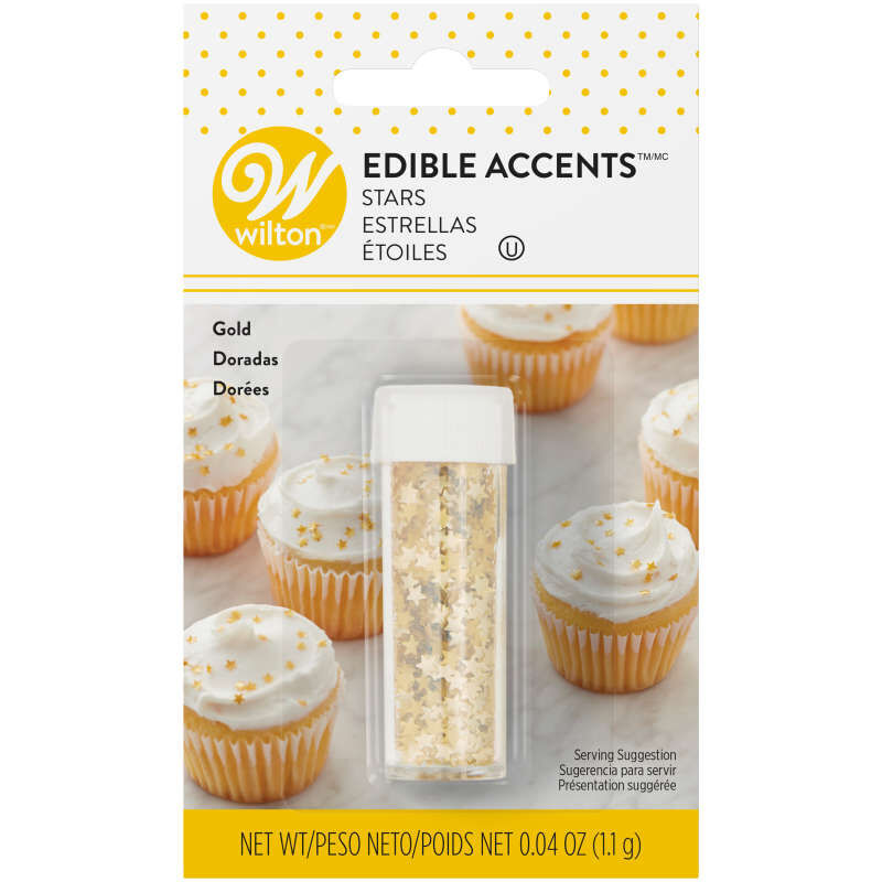 Gold Star Edible Glitter