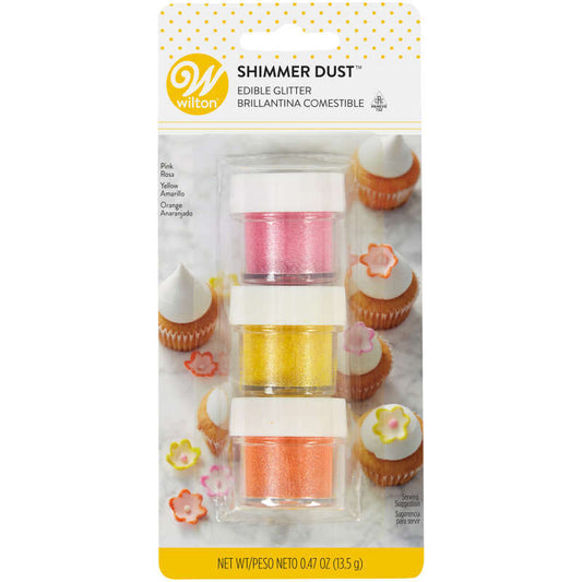 Shimmer Dust, Bright Colors, 3 Pack