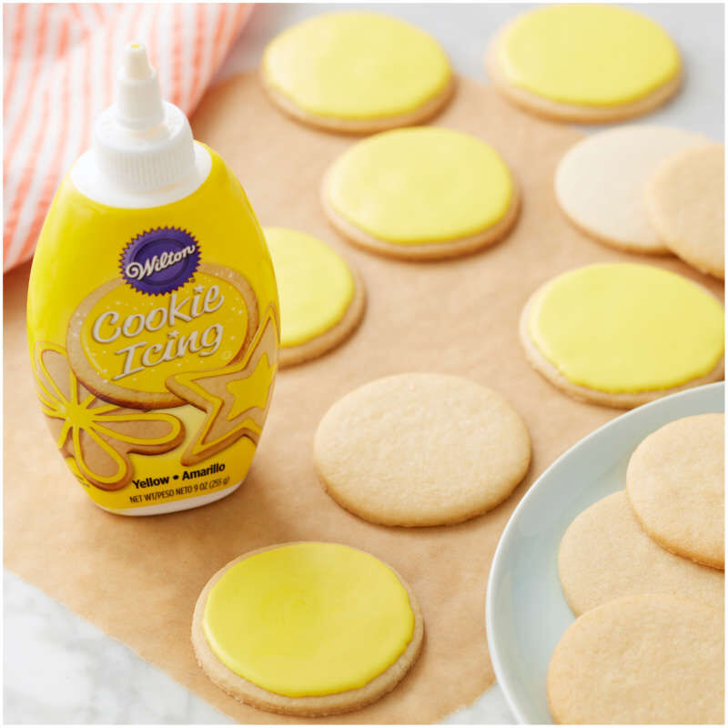 Cookie Icing, Yellow, 9 oz