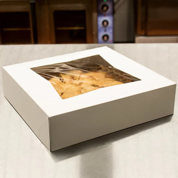 Pie Box with Window, 10" x 10" x 2-1/2"