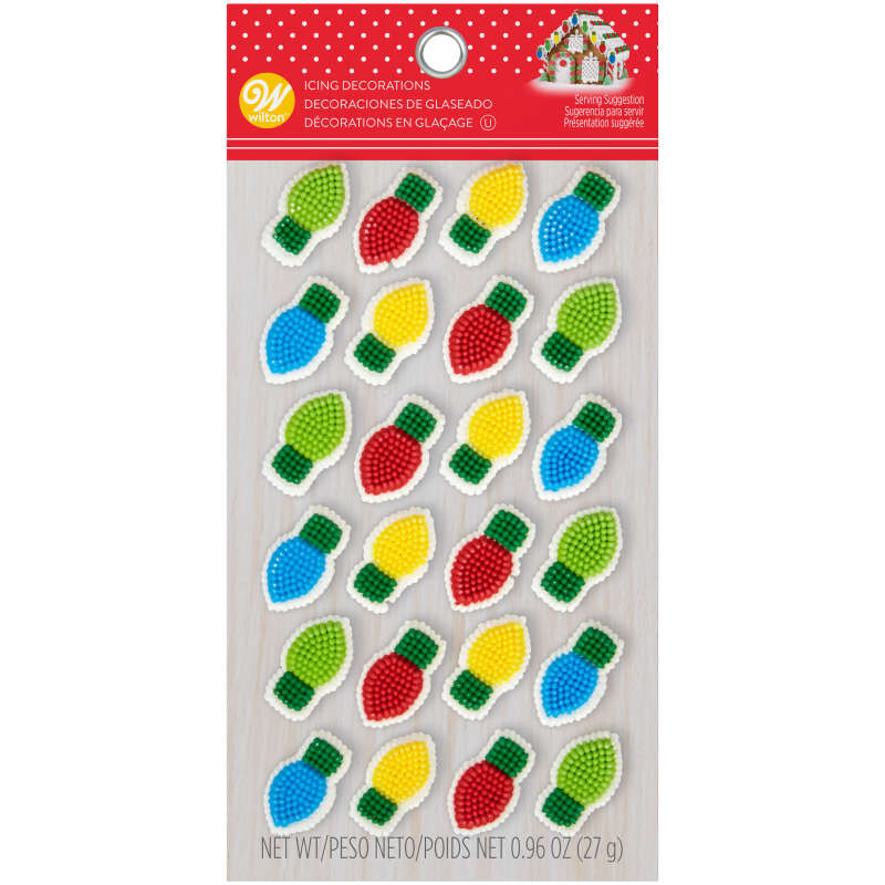 Holiday Icing Light Bulbs, 24 pack, Dot Matrix