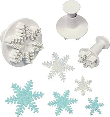 PME Snowflake Plunger Cutters, 3 Piece