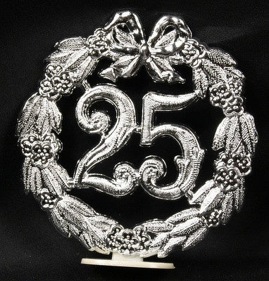 25th Wreath, Plastic Plaque