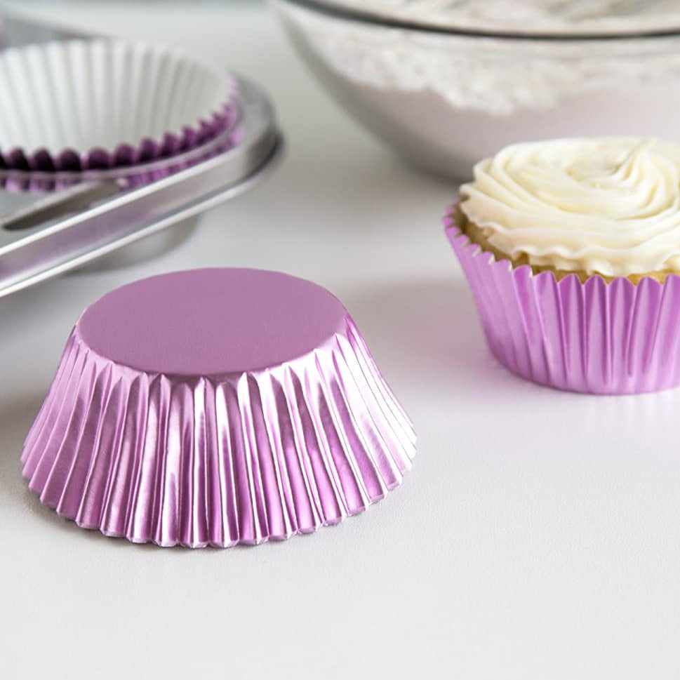 Light Pink Foil Bake Cup, 32 pack