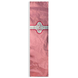 It's A Girl Foil Cigar Wrappers, 25 Pack
