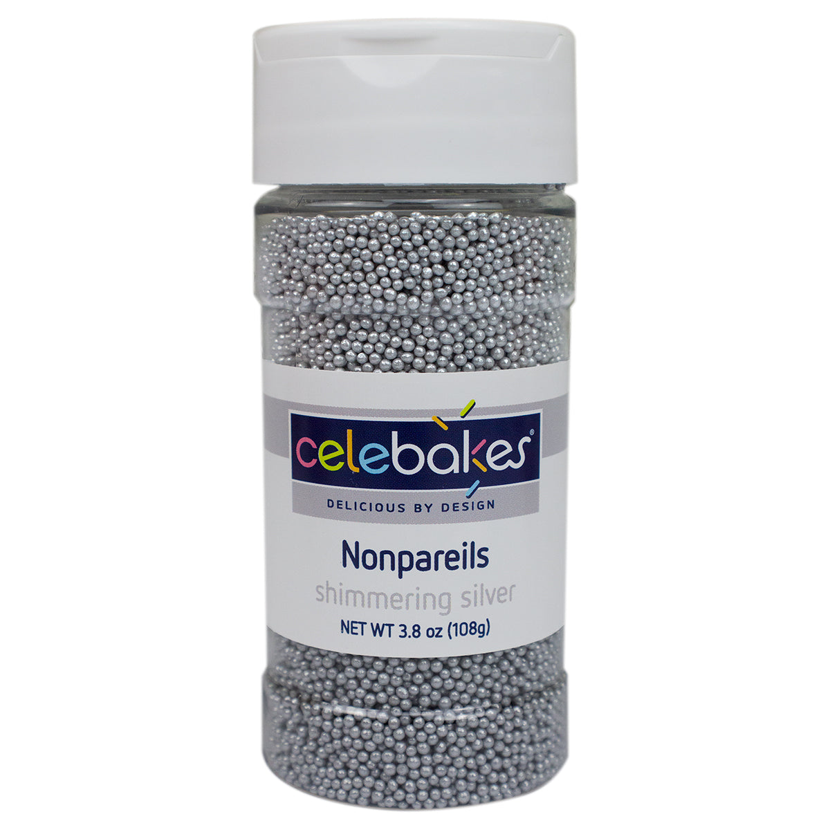 Nonpareils, Shimmering Silver, 3.8oz
