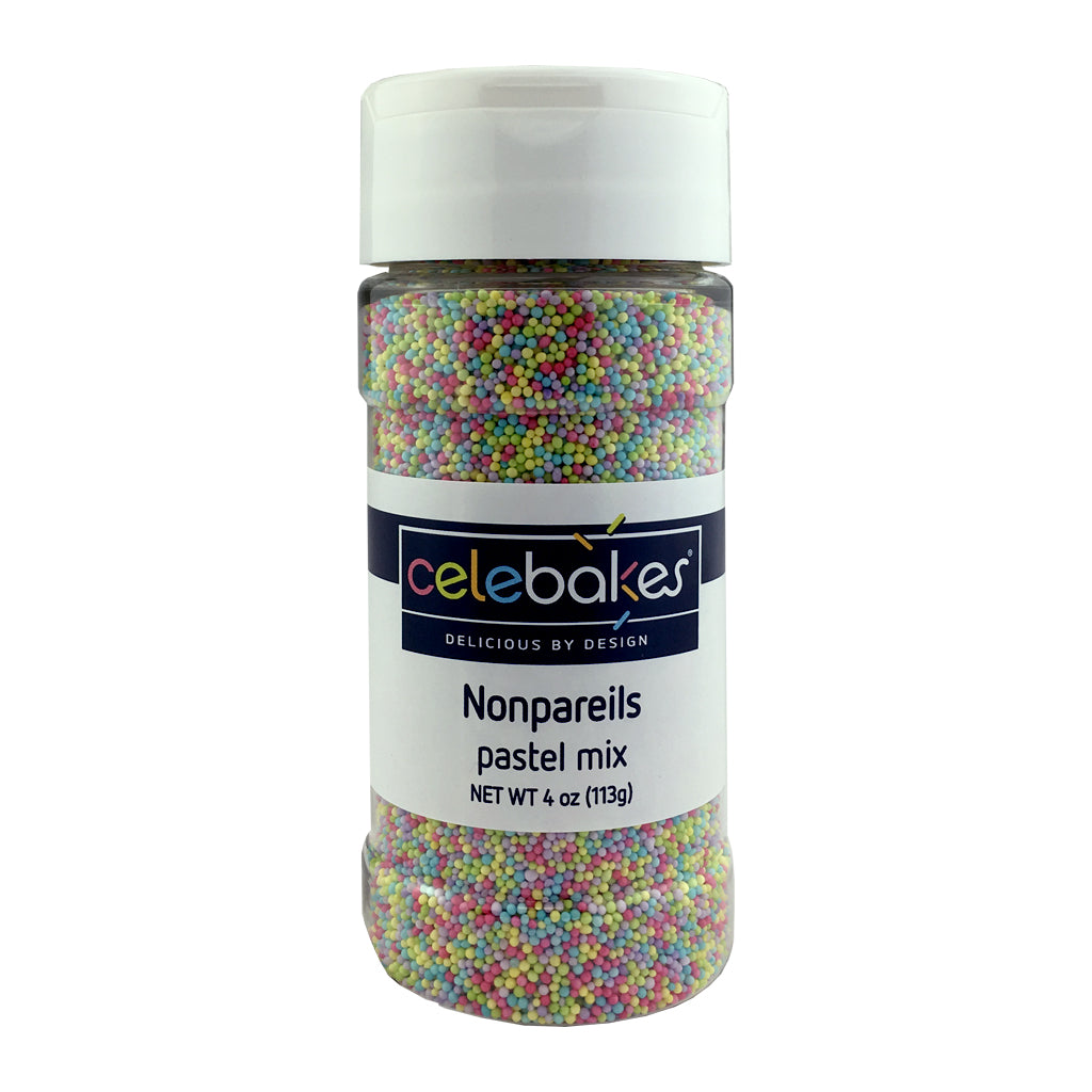Nonpareils, Tiny Pastel Mix, 4oz