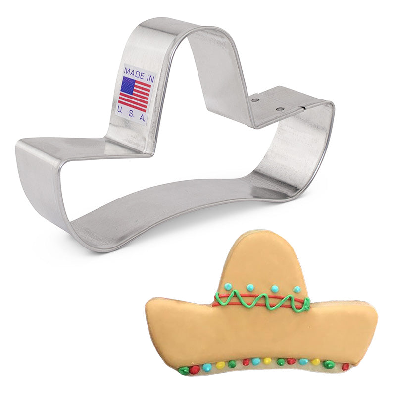 Sombrero Cookie Cutter, 4"