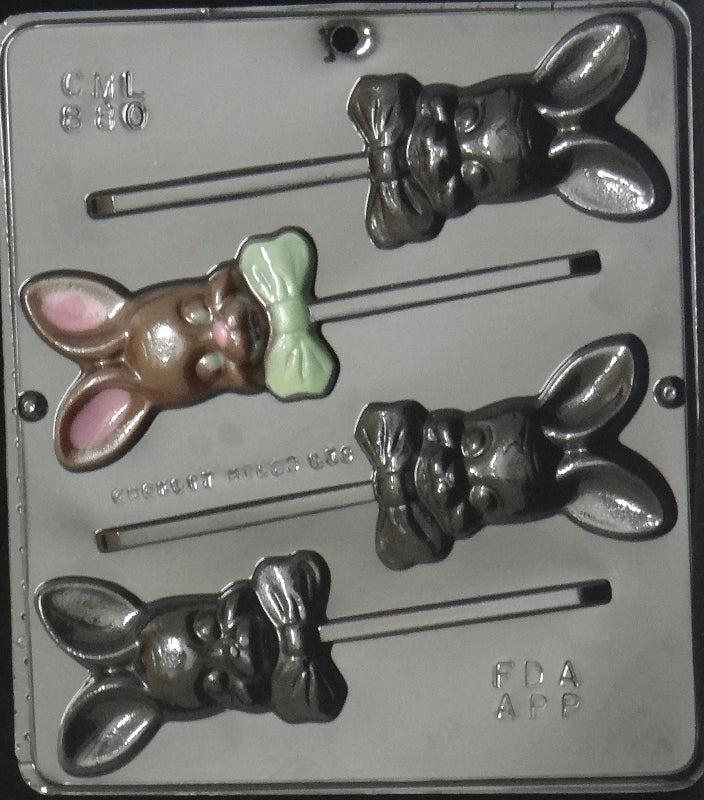 Bunny With Bow Tie Pop, 4 Cavity