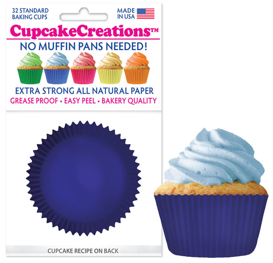 Blue Cupcake Liner, 32 Pack