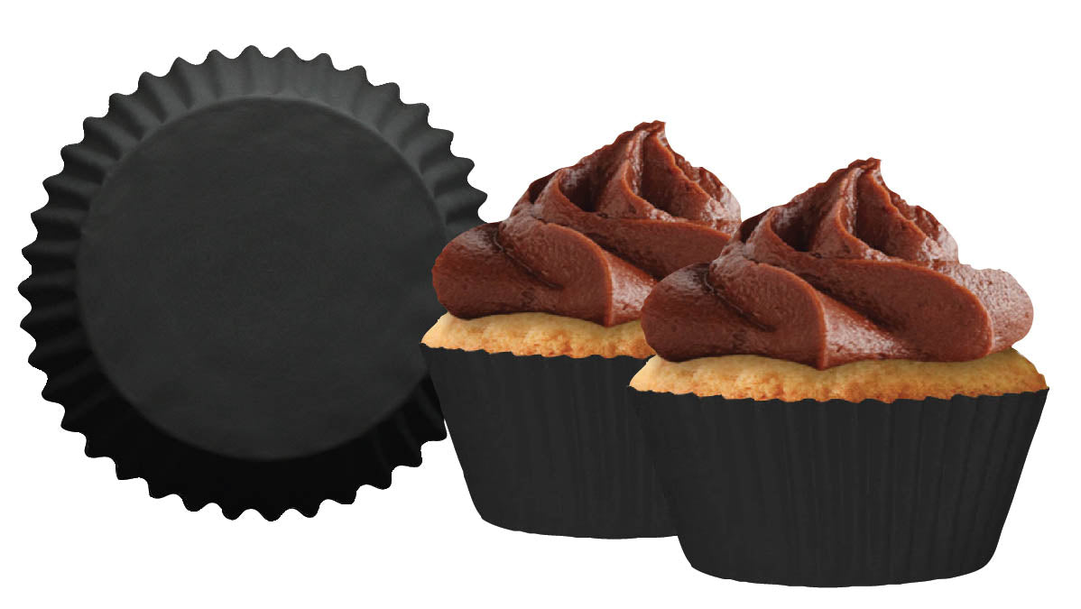 Mini Black Cupcake Liner, 60 Pack