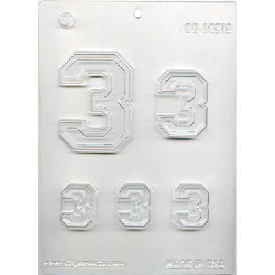 Collegiate Number “3” Mold