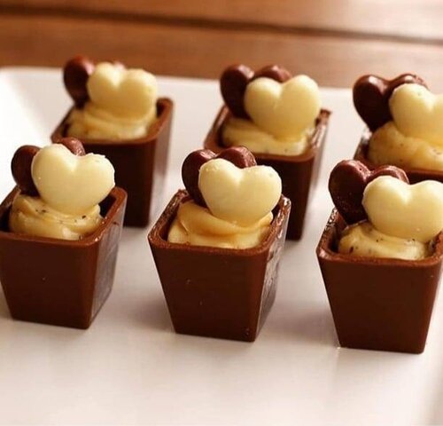 Mini Square Dessert Cup Mold, 3 part