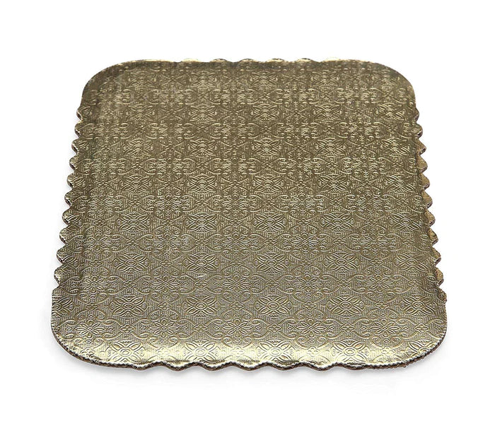 Cake Board, Quarter Sheet Gold