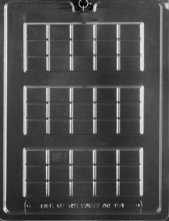 Candy Bar Mold, 15 Pieces, 2.3 oz