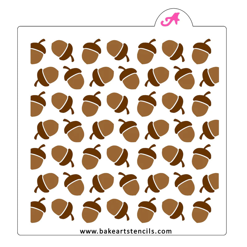 Acorn Pattern Stencil, 2 piece Set