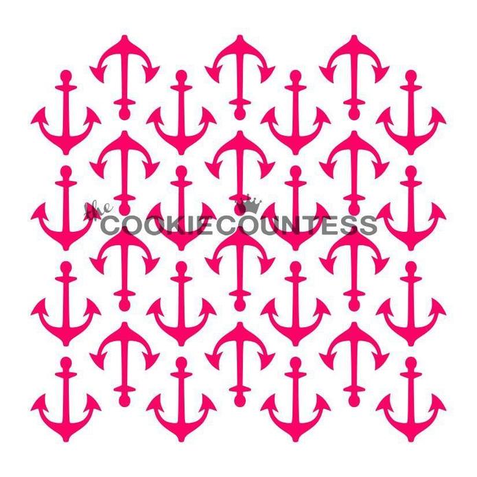 Anchors Background Stencil