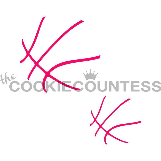 Basketball 2 Sizes Stencil
