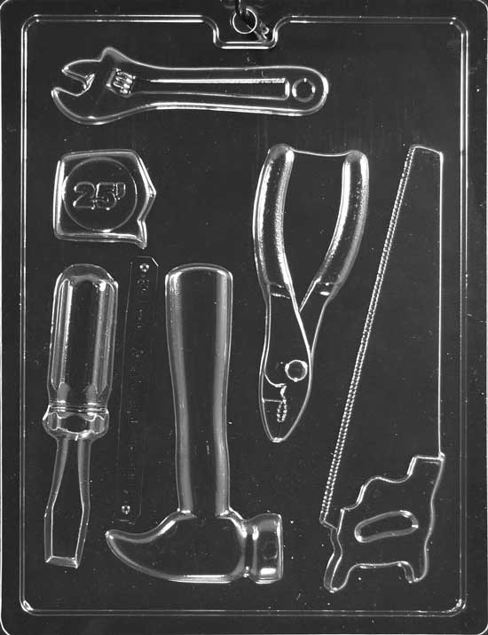 Tools Candy Mold, .8oz-2oz