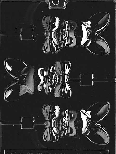 Bunny With Bow Tie Pop, 3 Cavity