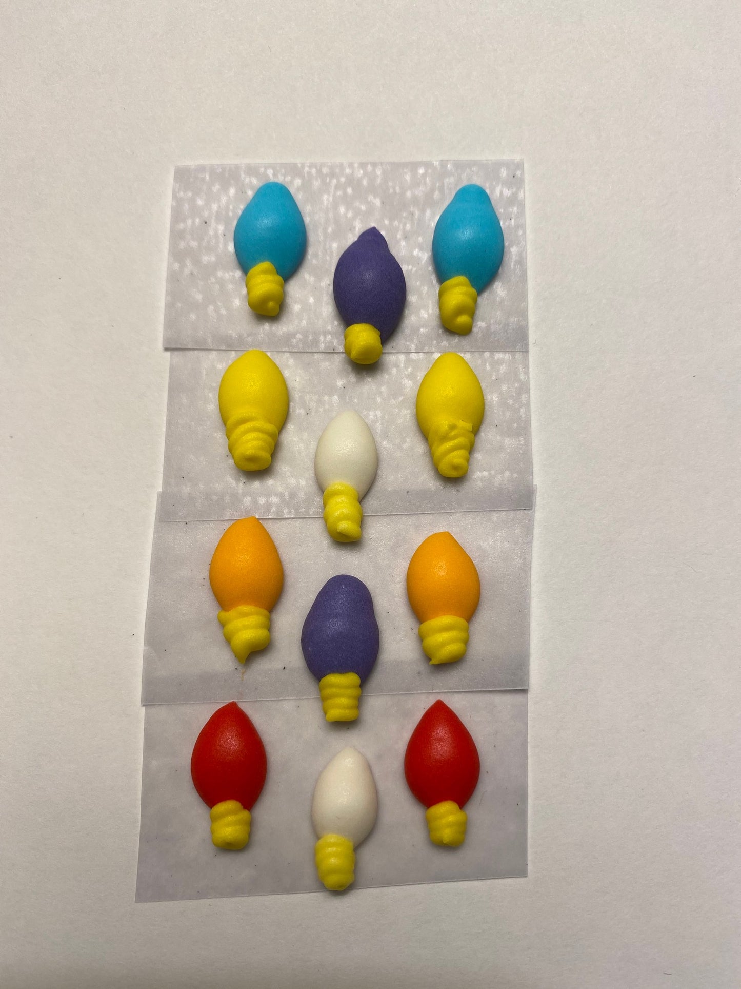 Mini Royal Icing Christmas Lights, 12 Pack