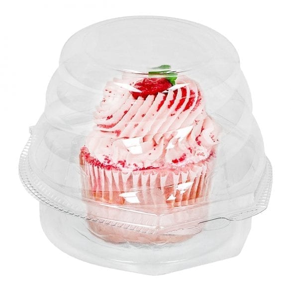 Cupcake Box Clear, Holds 1, each