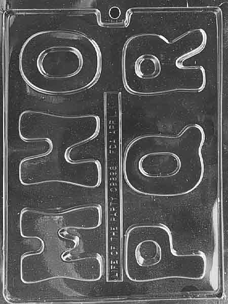 Letters Mold M, N, O, P, Q, R