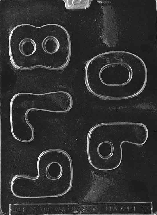 Large Numbers Mold, 0-6