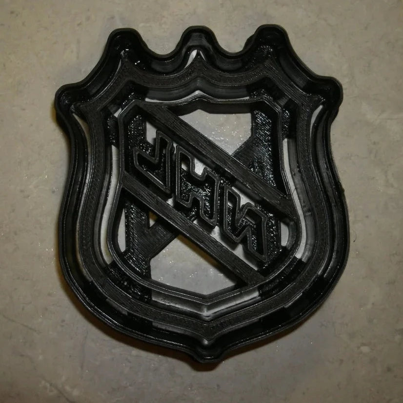 NHL Hockey Logo Plastic Cookie Cutter